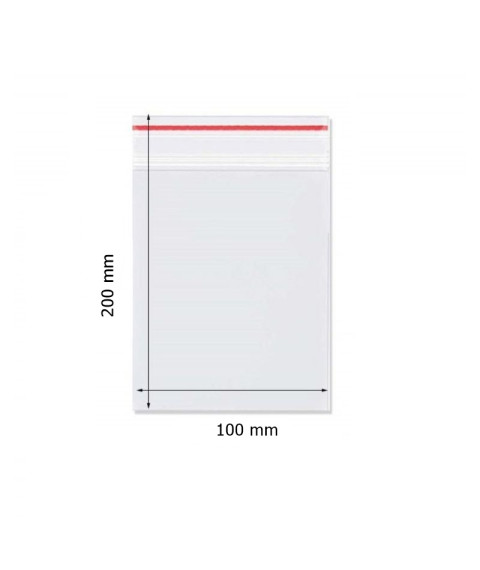 Pungulițe cu zip lock, 100*200 mm, 100 buc